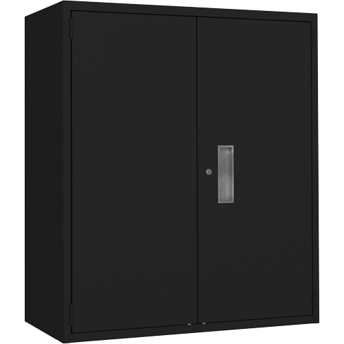 Lo-Boy Storage Cabinet, Steel, 2 Shelves, 42" H x 36" W x 18" D, Black Nia-Chem Ltd.
