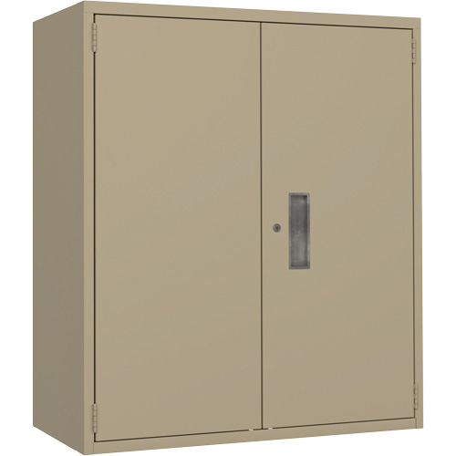 Lo-Boy Storage Cabinet, Steel, 2 Shelves, 40" H x 36" W x 18" D, Beige Nia-Chem Ltd.