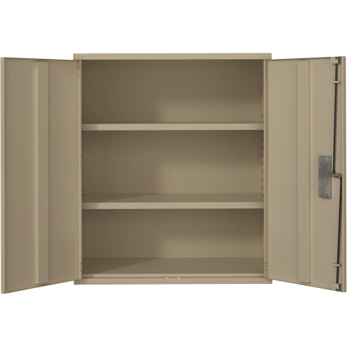 Lo-Boy Storage Cabinet, Steel, 2 Shelves, 40" H x 36" W x 18" D, Beige Nia-Chem Ltd.