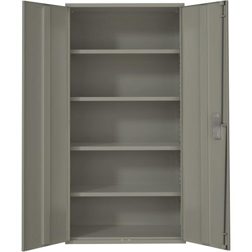 Hi-Boy Storage Cabinet, Steel, 4 Shelves, 72" H x 36" W x 18" D, Grey Nia-Chem Ltd.