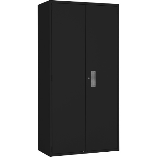 Armoire de rangement Hi-Boy, Acier, 4 Tablettes, 72" h x 36" la x 18" P, Noir Nia-Chem Ltd.