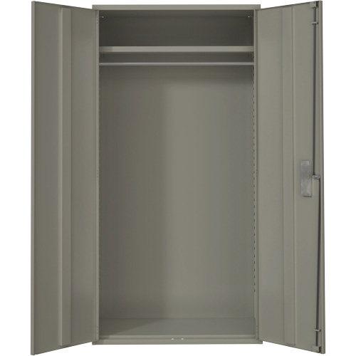 Wardrobe Storage Cabinet, Steel, 36" W x 18" D x 72" H, Grey Nia-Chem Ltd.