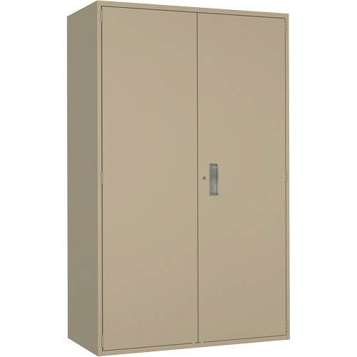 Extra Wide Hi-Boy Storage Cabinet, Steel, 4 Shelves, 72" H x 48" W x 24" D, Beige Nia-Chem Ltd.