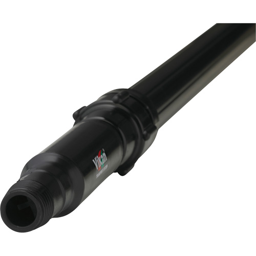 Transport Line Handle, Aluminum/Polypropylene, Telescopic, Euro Threaded Tip, 1-1/4" Diameter, 63" - 109" Length Nia-Chem Ltd.