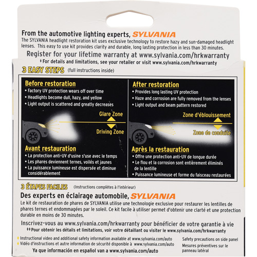 Trousse de restauration pour feu avant Nia-Chem Ltd.