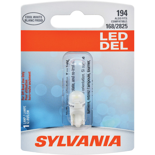 194 Mini Automotive Bulb, LED, 0.5 W/12.8 W, White Nia-Chem Ltd.