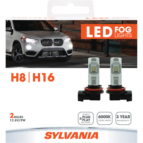 H8 Headlight Bulb, LED, 12.8 W/9 W, White Nia-Chem Ltd.