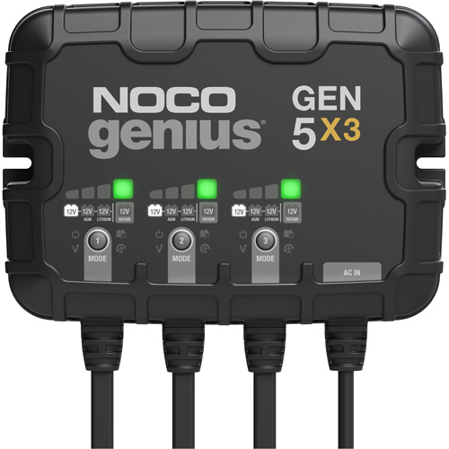 Genius&reg; Gen5X3 3-Bank, 15-Amp On-Board Battery Charger Nia-Chem Ltd.