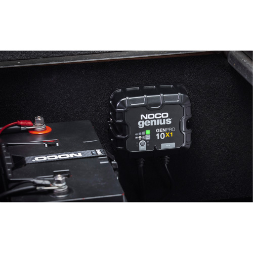 Chargeur de batterie embarqu&eacute; &agrave; 1 sortie de 10 amp&egrave;res GenPro10X1 Genius Nia-Chem Ltd.