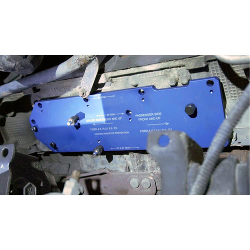 Gabarit de perçage pour installation sur collecteur pour Ford 4,6 L, 5,4 L, et 6,8 L Nia-Chem Ltd.