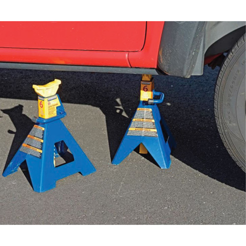 Jack Stand, Locking Handle/Ratchet, 6 tons Capacity, 25-1/4" H Nia-Chem Ltd.