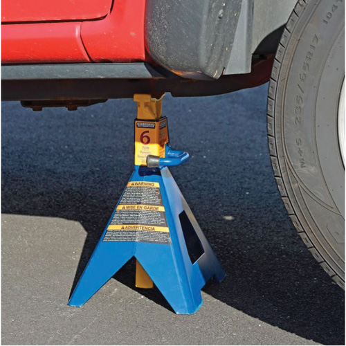 Jack Stand, Locking Handle/Ratchet, 6 tons Capacity, 25-1/4" H Nia-Chem Ltd.