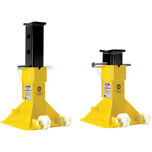 EZ-Wheel Jack Stand, Locking Pin, 22 Tons Capacity, 13-1/2" - 20" H Nia-Chem Ltd.