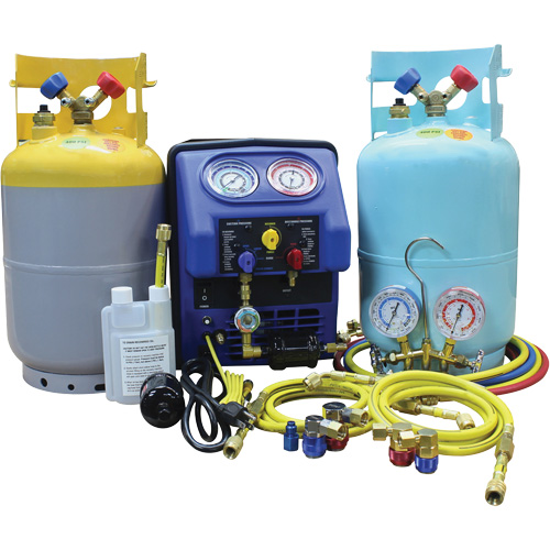 Ensemble complet de r&eacute;cup&eacute;ration pour climatisation R134A/R1234Yf Nia-Chem Ltd.