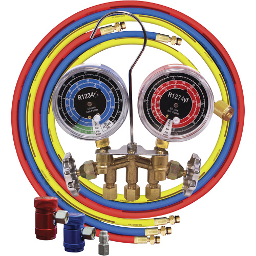Jeu de manom&egrave;tres collecteurs en laiton avec coupleurs Nia-Chem Ltd.