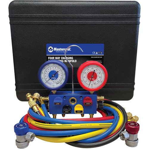 R134A 4-Way Aluminum Manifold Gauge Set Nia-Chem Ltd.