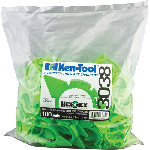 Indicateur d'&eacute;crous de tailles multiples desserr&eacute;s HexChex Nia-Chem Ltd.