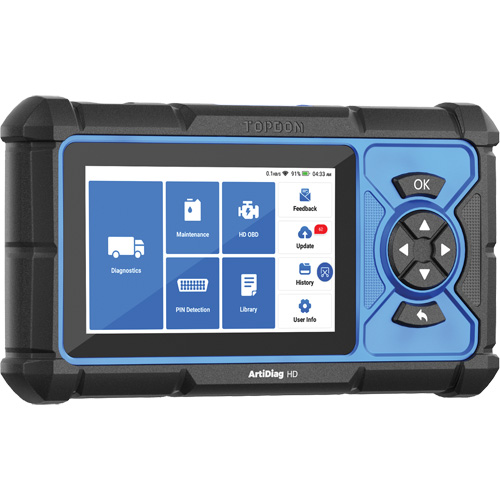 Outil de diagnostic robuste 5" ArtiDiag HD avec fonctions d'entretien Nia-Chem Ltd.