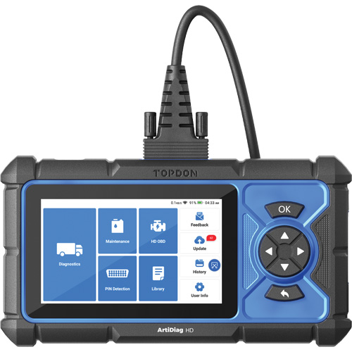 Outil de diagnostic robuste 5" ArtiDiag HD avec fonctions d'entretien Nia-Chem Ltd.