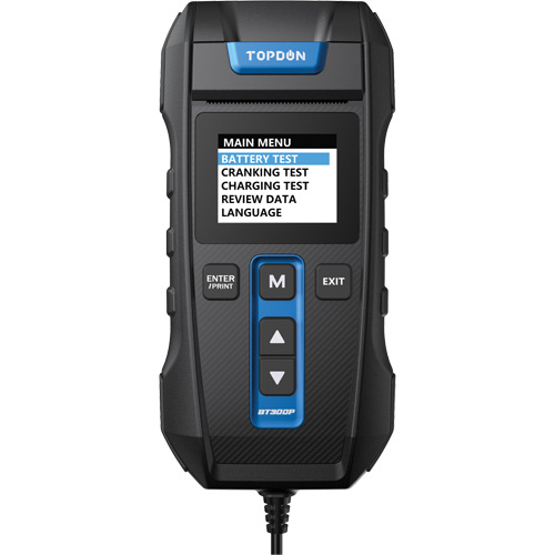 Testeur de batterie, de charge et de d&eacute;marrage BT300P avec imprimante Nia-Chem Ltd.
