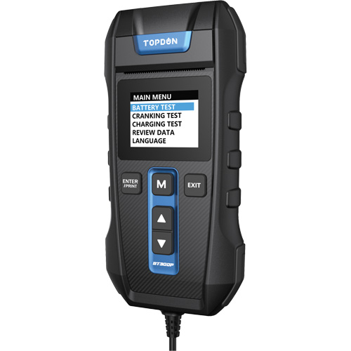 Testeur de batterie, de charge et de d&eacute;marrage BT300P avec imprimante Nia-Chem Ltd.