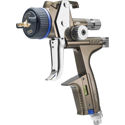 Pistolet de peinture de premi&egrave;re qualit&eacute; pour peinture automobile avec psi num&eacute;rique X5500 RP 1,3 O RPS D, Entr&eacute;e d'air 1/4" NPT, 10,24 pi³/min, Capacit&eacute; 0,6 L/0,9 L, 0,17 psi Nia-Chem Ltd.
