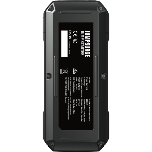 JumpSurge2000Pro 2500 Peak Amp Battery Jump Starter, Power Bank & Flashlight Nia-Chem Ltd.