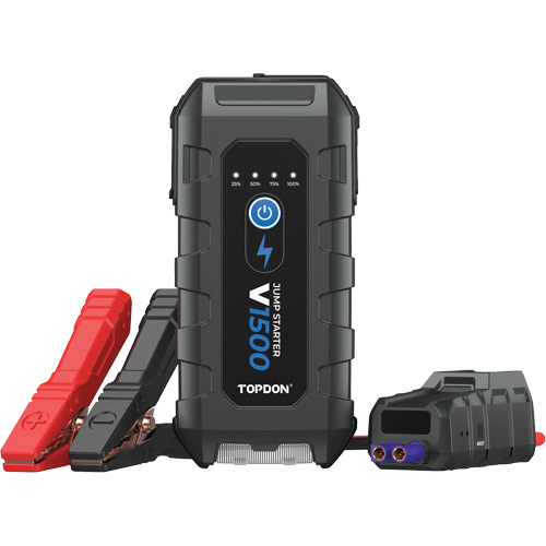 D&eacute;marreur d'appoint, survolteur, banque d'alimentation et lampe de poche V1500 Nia-Chem Ltd.