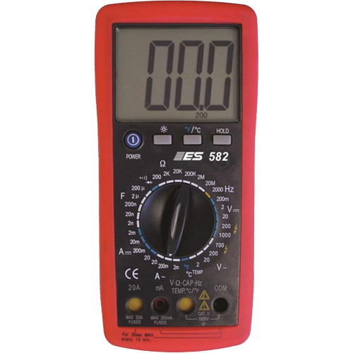 Deluxe Digital Multimeter with Amp Shutters Nia-Chem Ltd.
