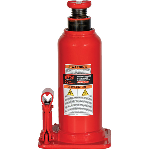 Cric hydraulique bouteille professionnel avec orifice pour manom&egrave;tre, 22 tonne(s), 20-49/250" Hauteur &eacute;lev&eacute;e Nia-Chem Ltd.