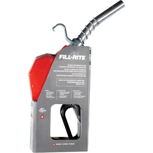 Pistolet de distribution automatique rouge pour essence Nia-Chem Ltd.