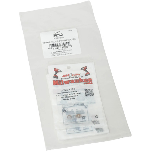 1/4" Clips & O-Rings Set for Milwaukee - Bulk Nia-Chem Ltd.