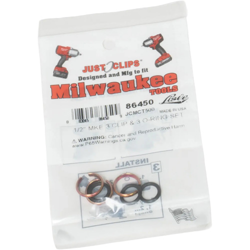 1/2" Clips & O-Rings Set for Milwaukee Nia-Chem Ltd.