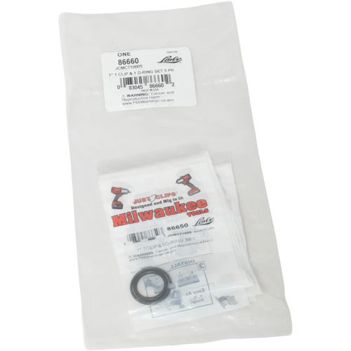 1" Clips & O-Rings Set for Milwaukee - Bulk Nia-Chem Ltd.