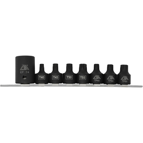 Jeu de douilles/embouts de boulon de caisse de camionnettes, 8 Morceaux, Prise de 1/2"/3/8" Nia-Chem Ltd.