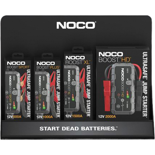 Pr&eacute;sentoir de comptoir en acrylique de 4 mm pour d&eacute;marreurs dappoint NOCO Nia-Chem Ltd.
