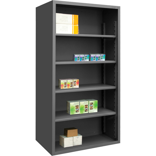 Heavy-Duty Shelving, Steel, Bolted, 850 lbs. Capacity, 48" W x 72" H x 18" D Nia-Chem Ltd.