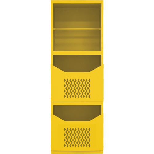 Armoire pour le contr&ocirc;le des d&eacute;versements, 1 Tablettes, 72" h x 24" la x 24" p, Acier, Jaune Nia-Chem Ltd.