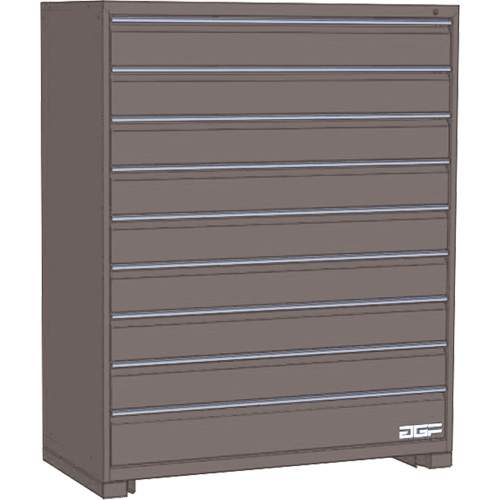 Modular Drawer Cabinet, 9 Drawers, 24" W x 28" D x 60" H, Grey Nia-Chem Ltd.