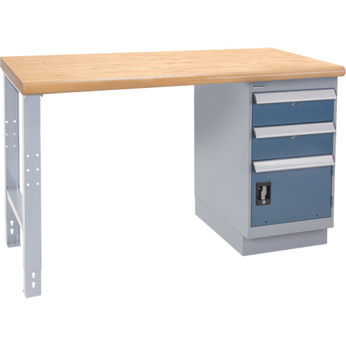 Industrial Duty Workbench, Door w/ Drawer Combination, 1000 lbs. Cap., 30" W x 72" D, 34" H Nia-Chem Ltd.