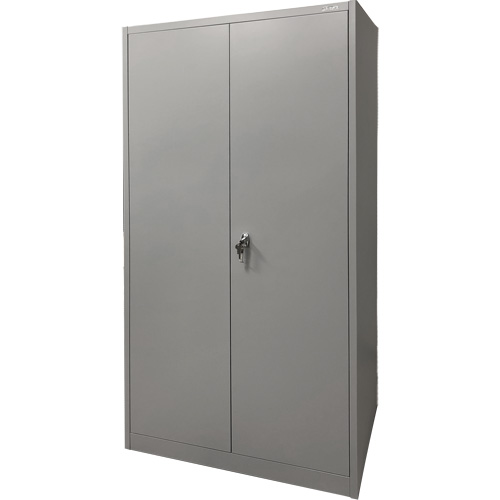 Armoire de rangement, Acier, 4 Tablettes, 78" h x 36" la x 24" P, Gris Nia-Chem Ltd.