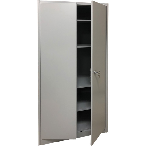 Armoire de rangement, Acier, 4 Tablettes, 78" h x 36" la x 24" P, Gris Nia-Chem Ltd.