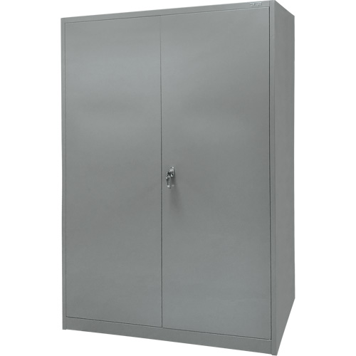 Armoire de rangement, Acier, 4 Tablettes, 78" h x 48" la x 24" P, Gris Nia-Chem Ltd.