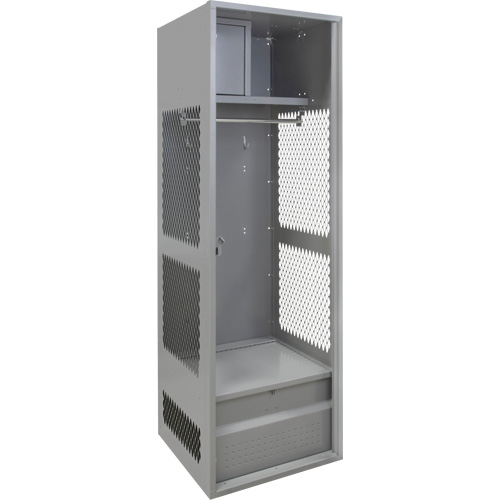 Gear Locker, Steel, 24" W x 24" D x 72" H, Grey Nia-Chem Ltd.