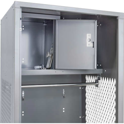 Gear Locker, Steel, 24" W x 24" D x 72" H, Grey Nia-Chem Ltd.