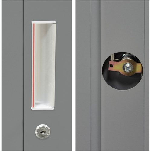 Armoires de rangement Hi-Boy, Acier, 4 Tablettes, 72" h x 36" la x 18" P, Gris Nia-Chem Ltd.