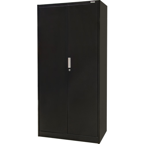 Armoire de rangement Hi-Boy, Acier, 4 Tablettes, 72" h x 36" la x 18" P, Noir Nia-Chem Ltd.
