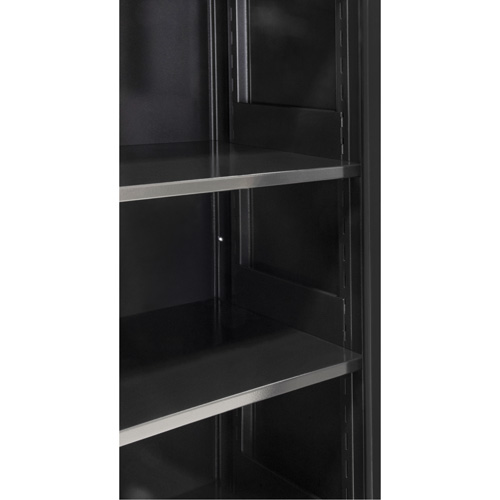 Armoire de rangement Hi-Boy, Acier, 4 Tablettes, 72" h x 36" la x 18" P, Noir Nia-Chem Ltd.