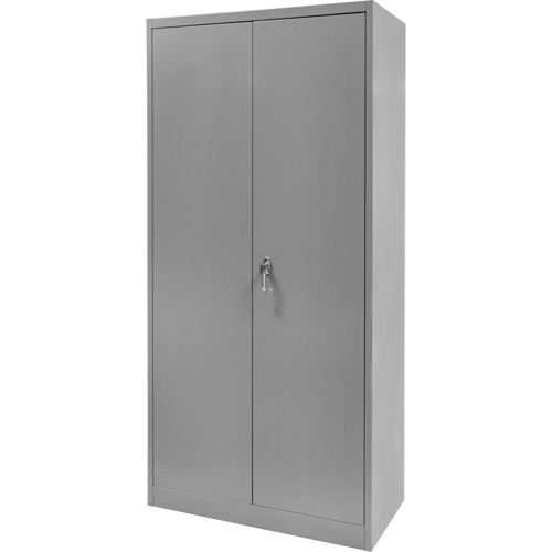 Wardrobe Storage Cabinet, Steel, 36" W x 18" D x 72" H, Grey Nia-Chem Ltd.