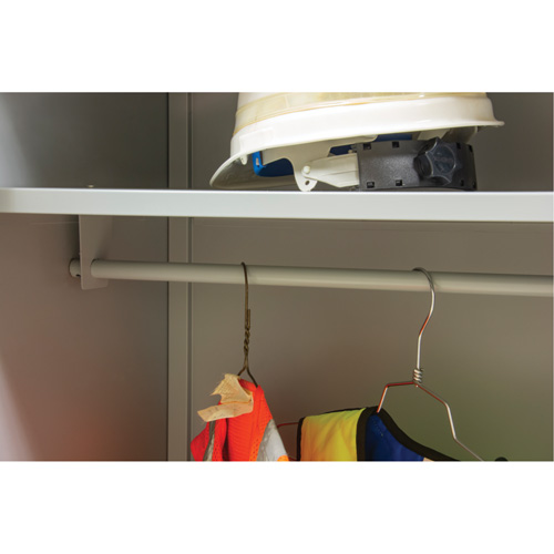 Wardrobe Storage Cabinet, Steel, 36" W x 18" D x 72" H, Grey Nia-Chem Ltd.